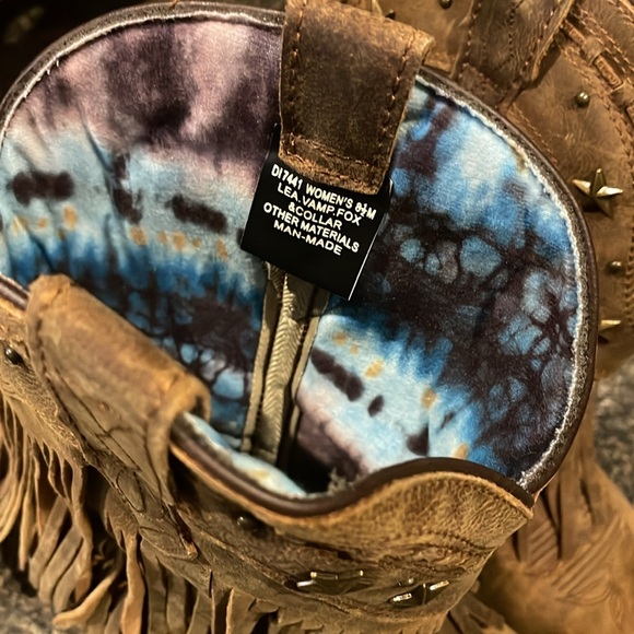 Dingo fringed cowgirl boots. gorgeous boots that have never been worn size 8.5 - Picture 6 of 13